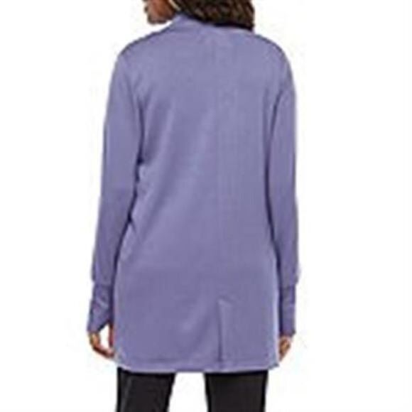 ✨Stylus Womens Long Sleeve Open Front Purple Sz XS Cardigan✨ - Picture 3 of 7